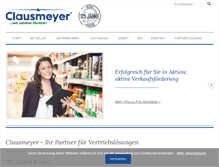 Tablet Screenshot of clausmeyer.de